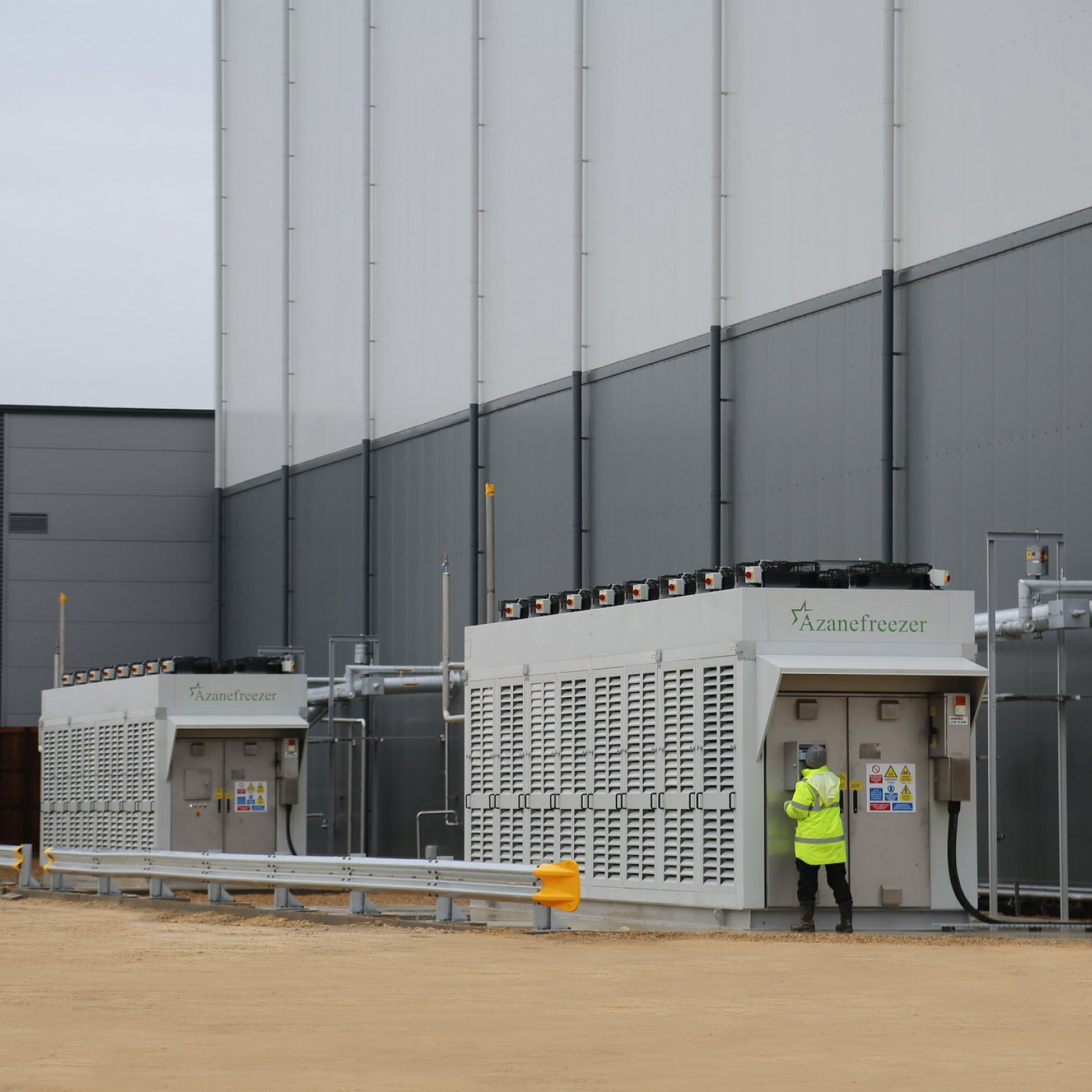 Star Refrigeration plant at Eagle Logistics coldstore, with a volume of 75000m3 and a refrigeration capacity of 600kw/ Andy Pearson private collection